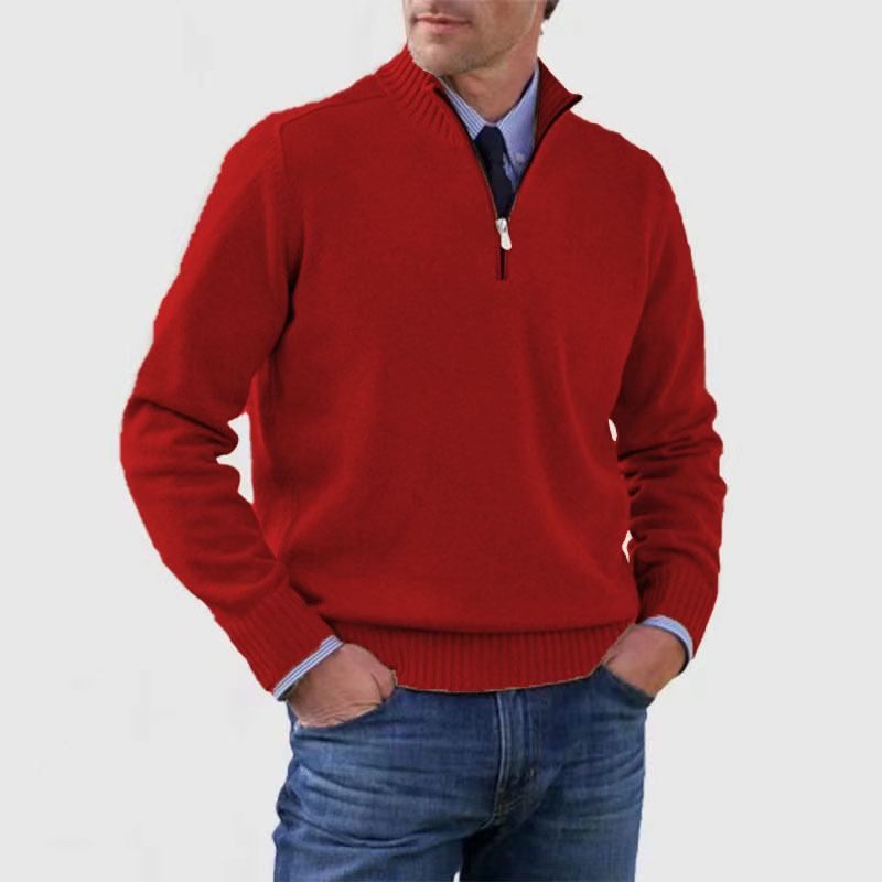 Maglione Uomo con Mezza Zip Caldo e Confortevole Stile - Brentozzi