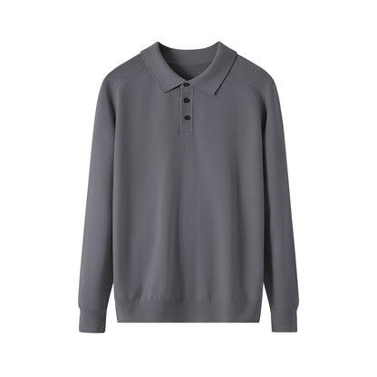Maglione Uomo in Lana Collo a Risvolto