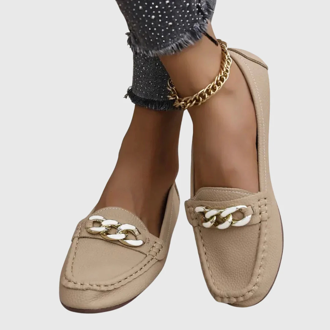 Mocassini Donna Slip-On Dettaglio Catena
