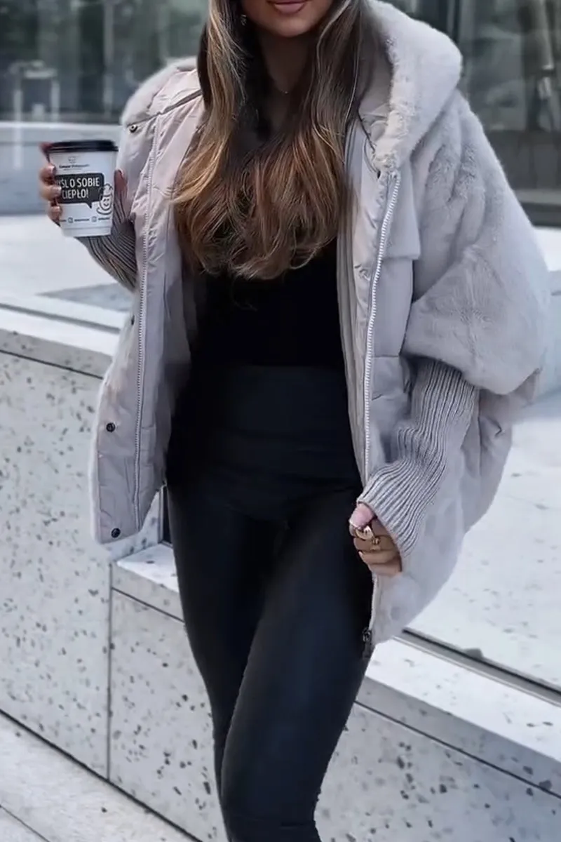 Giacca Bomber Donna con Cappuccio Taglio Moda