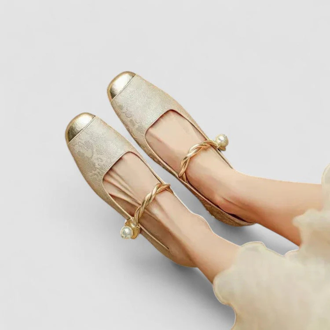 Scarpe Donna con Cinturino Tacco Basso