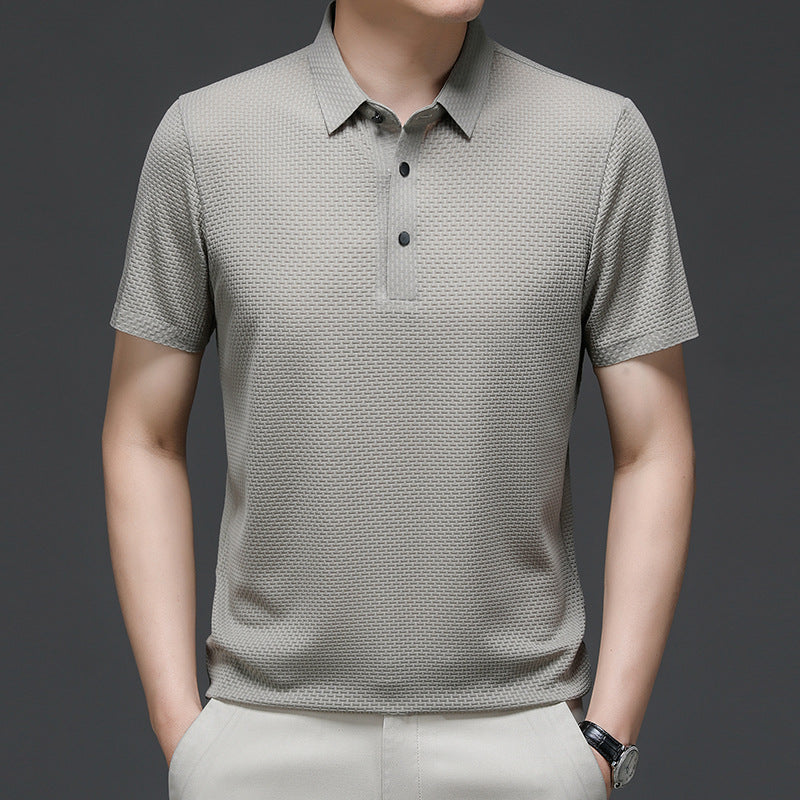 Polo Uomo Senza Cuciture Stile Casual