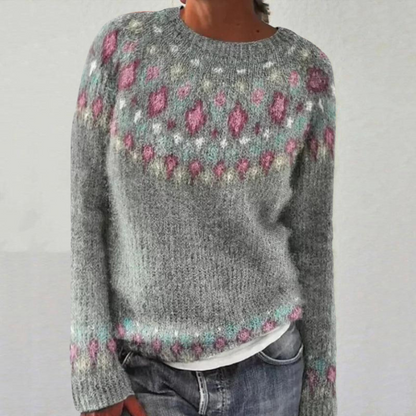 Maglione Donna in Maglia Grossa Girocollo Corto