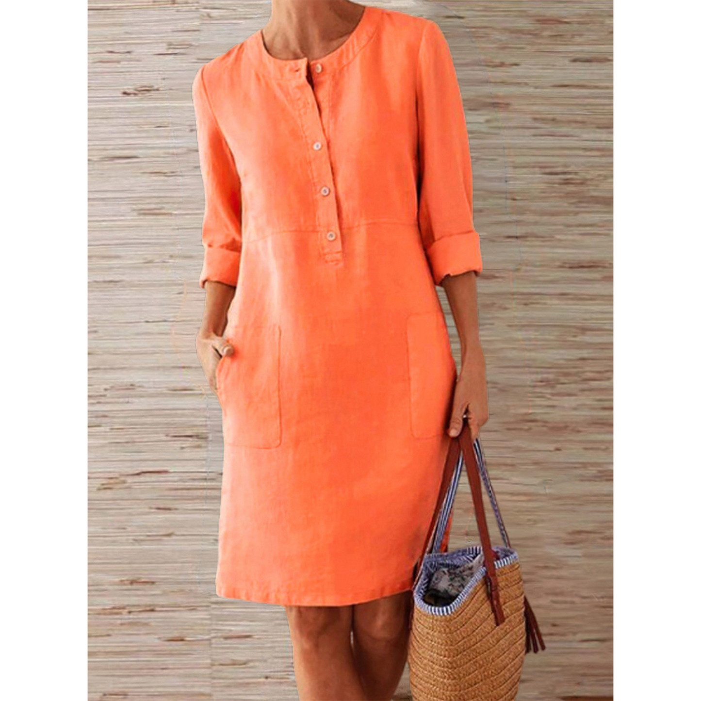 Abito Donna in Tessuto Leggero Vestibilità Classica