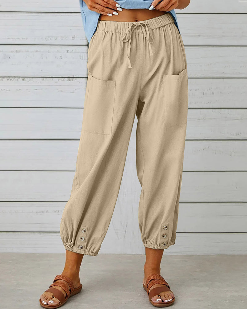 Pantaloni Cargo Donna Estivi Comodi