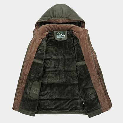 Giacca Imbottita Uomo Outdoor con Cappuccio Invernale