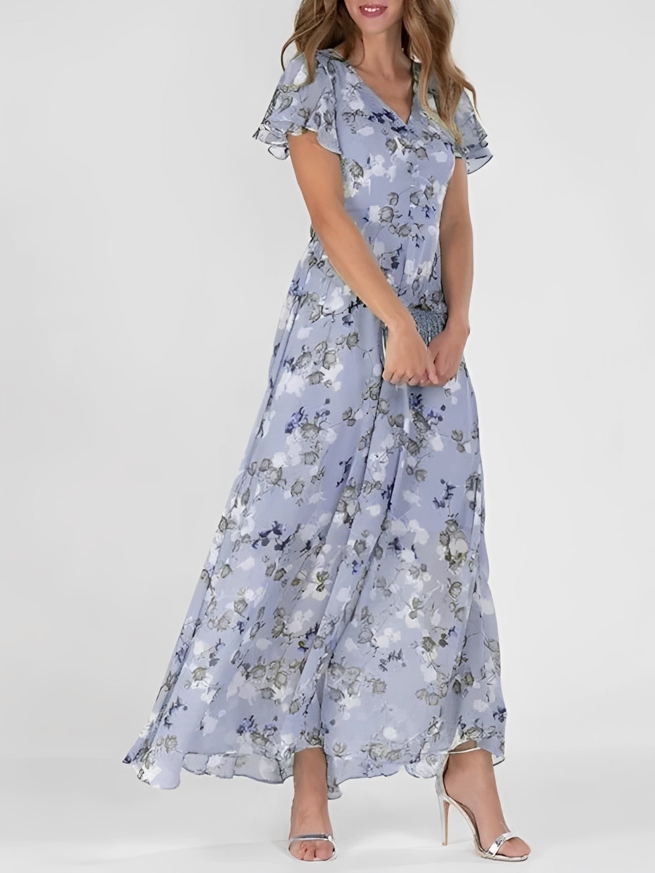 Abito Leggero Donna con Fantasia Floreale