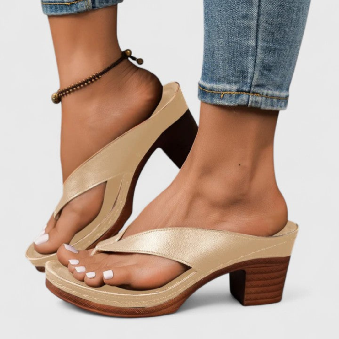 Sandali Donna Zehentrenner Tacco Chunky