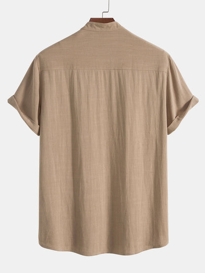Completo Uomo Camicia Manica Corta e Pantaloni Estivi