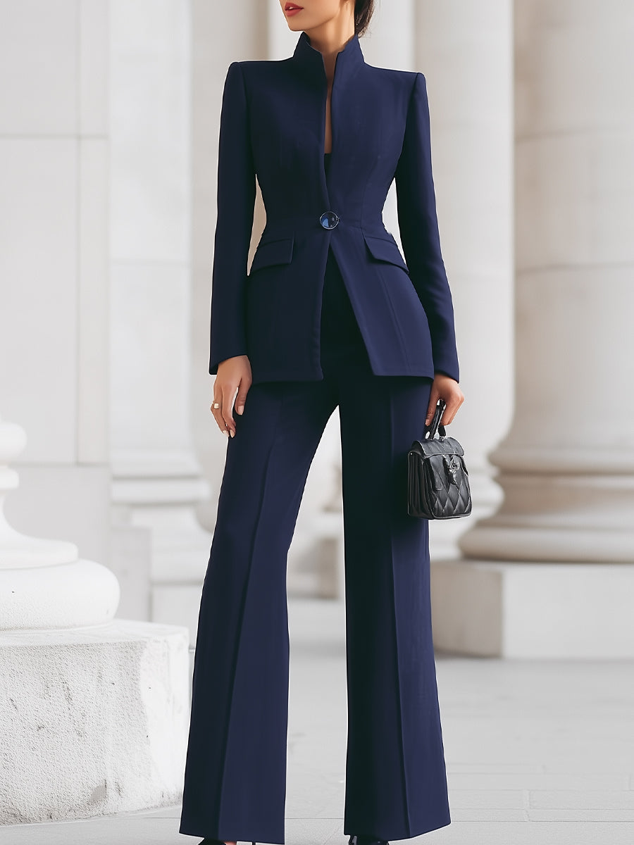 Completo Donna Blazer e Pantaloni Taglio Largo Sartoriale - Brentozzi