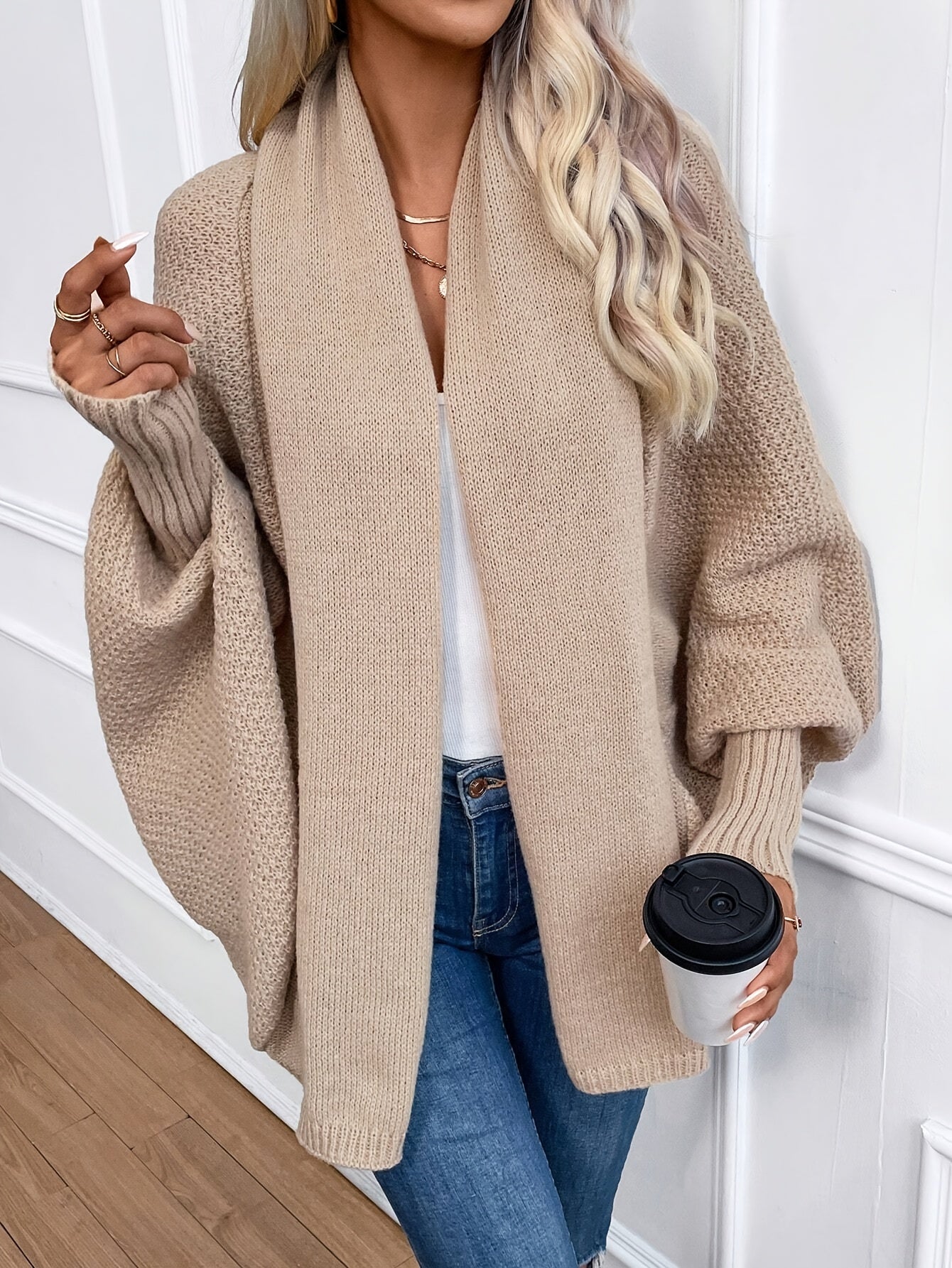 Cardigan Donna in Cashmere Maglia Manica Lunga Invernale