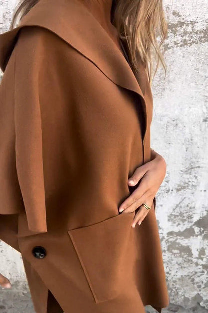 Cappa Donna Oversize Tessuto Morbido Scivolata
