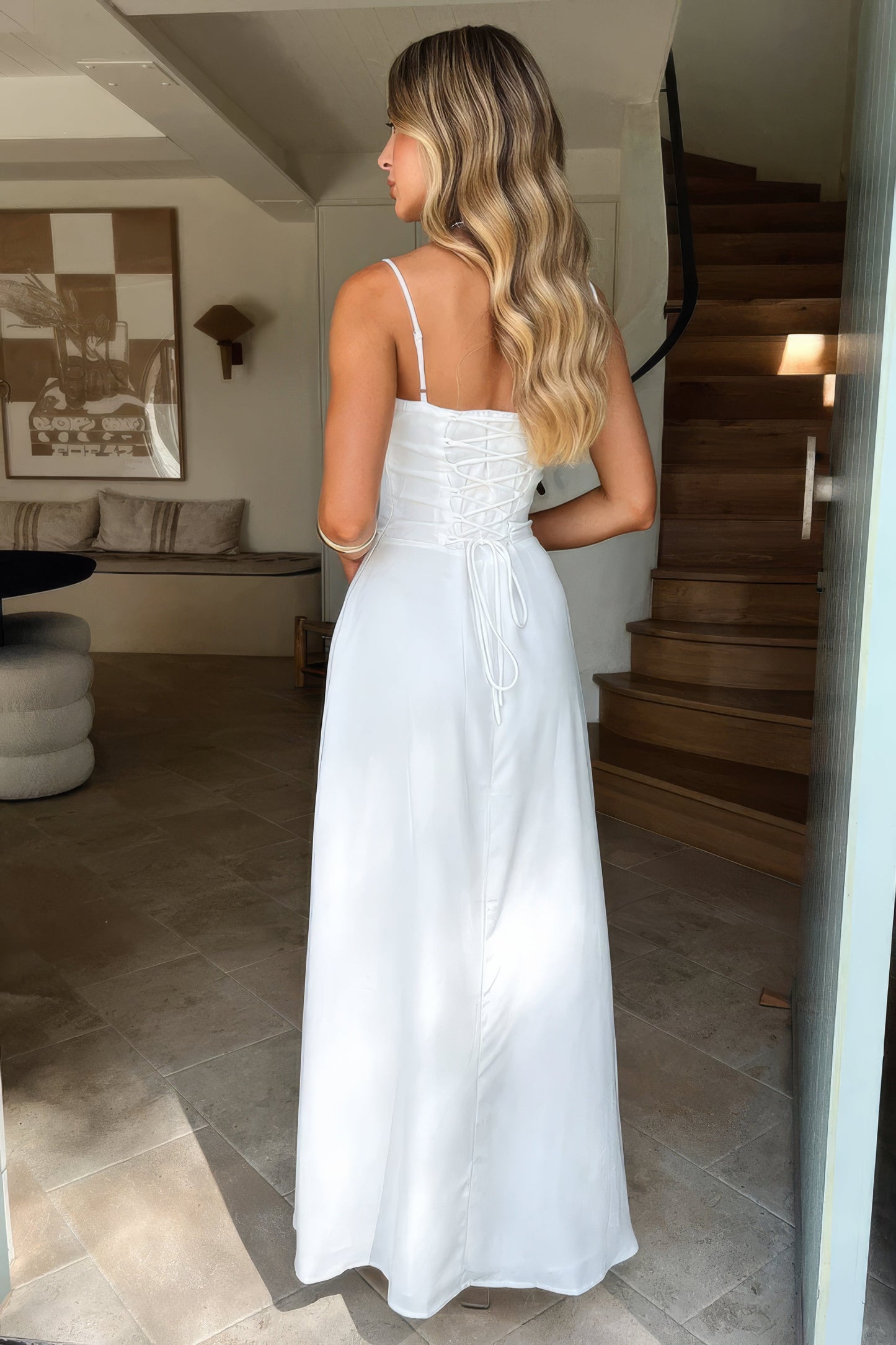 Abito Maxi Donna Smanicato Lunghezza Lunga
