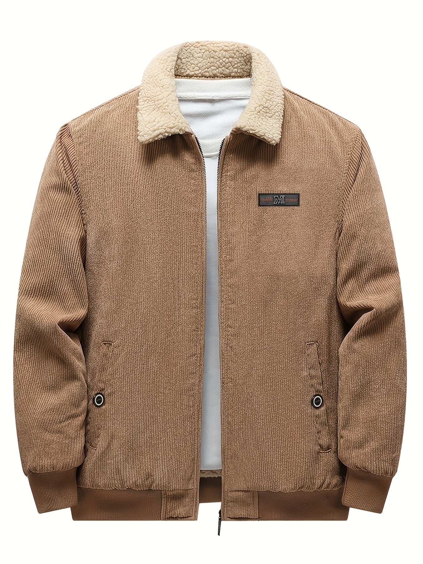 Giacca Invernale Uomo con Colletto a Revers Calda Stile Classico