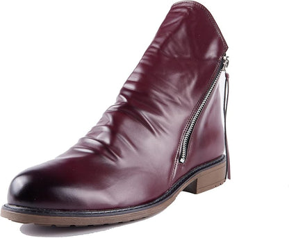 Scarpe Invernali Uomo Cerniera Stivaletto Classico