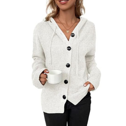 Cardigan Donna Caldo in Maglia con Bottoni
