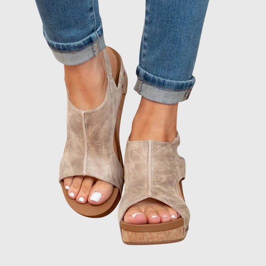 Sandali Donna Orthopedici con Zeppa Platform - Brentozzi