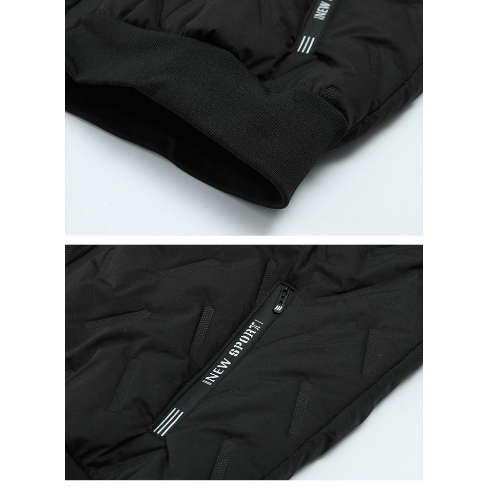 Giacca Invernale Uomo con Fodera in Pile e Chiusura Zip