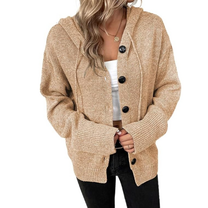 Cardigan Donna Caldo in Maglia con Bottoni
