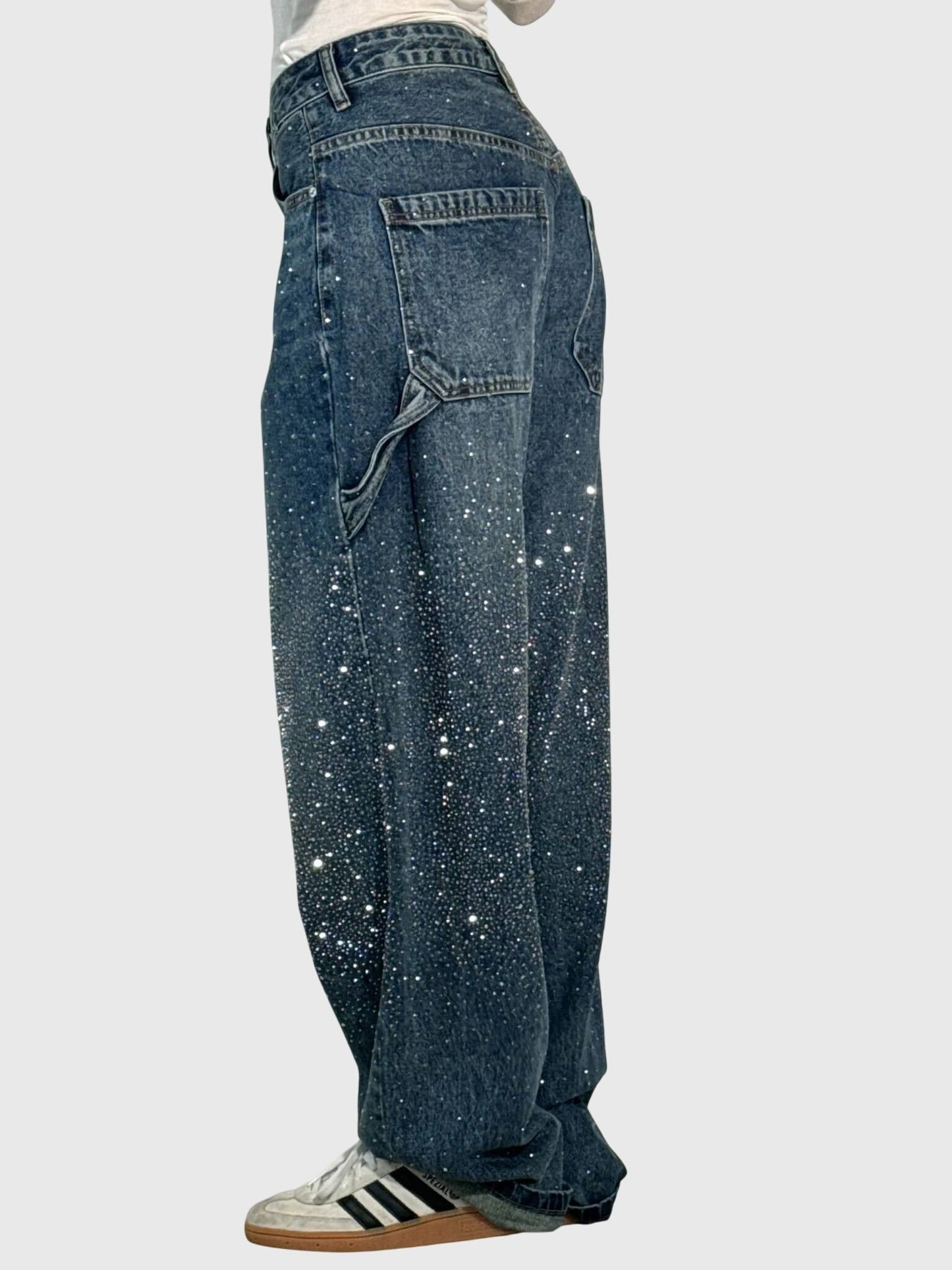 Jeans Donna Lucidi Tessuto Denim Slim Fit