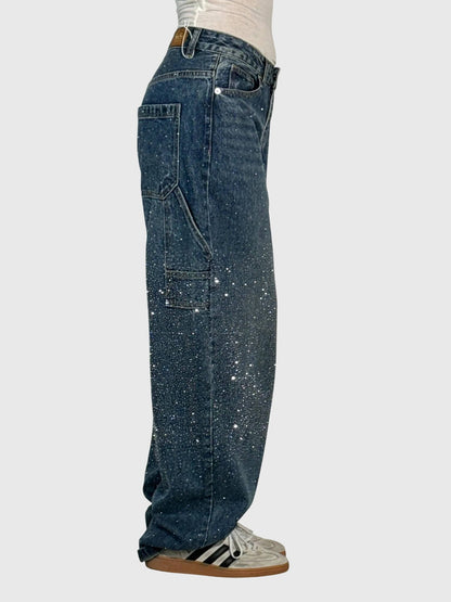Jeans Donna Lucidi Tessuto Denim Slim Fit