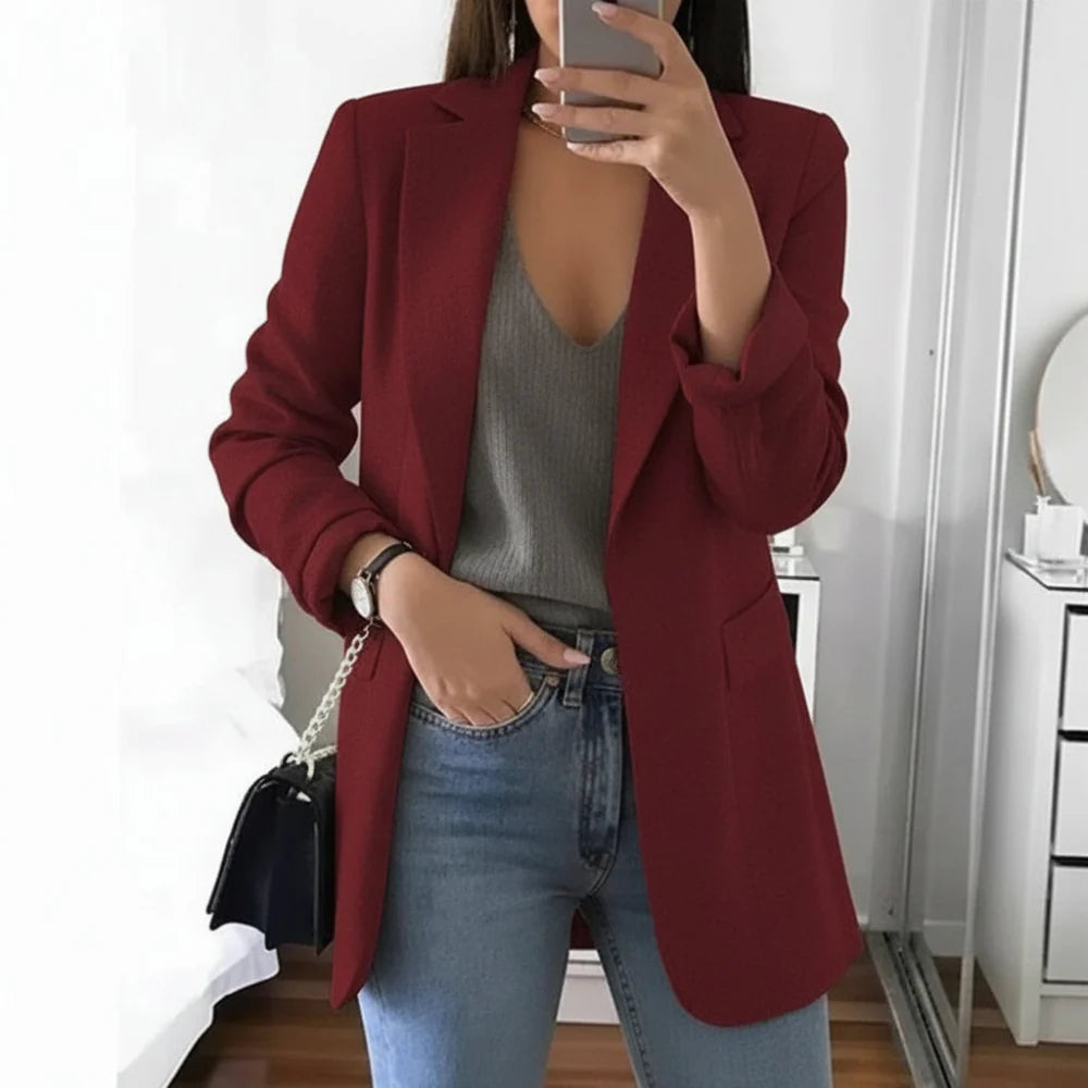 Blazer Donna Elegante per Ufficio Classico