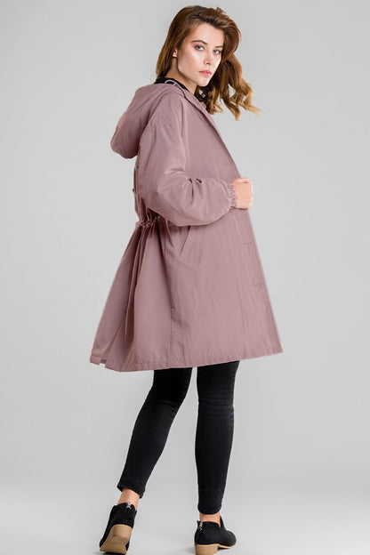 Giacca Antipioggia Donna Traspirante con Cappuccio Outdoor