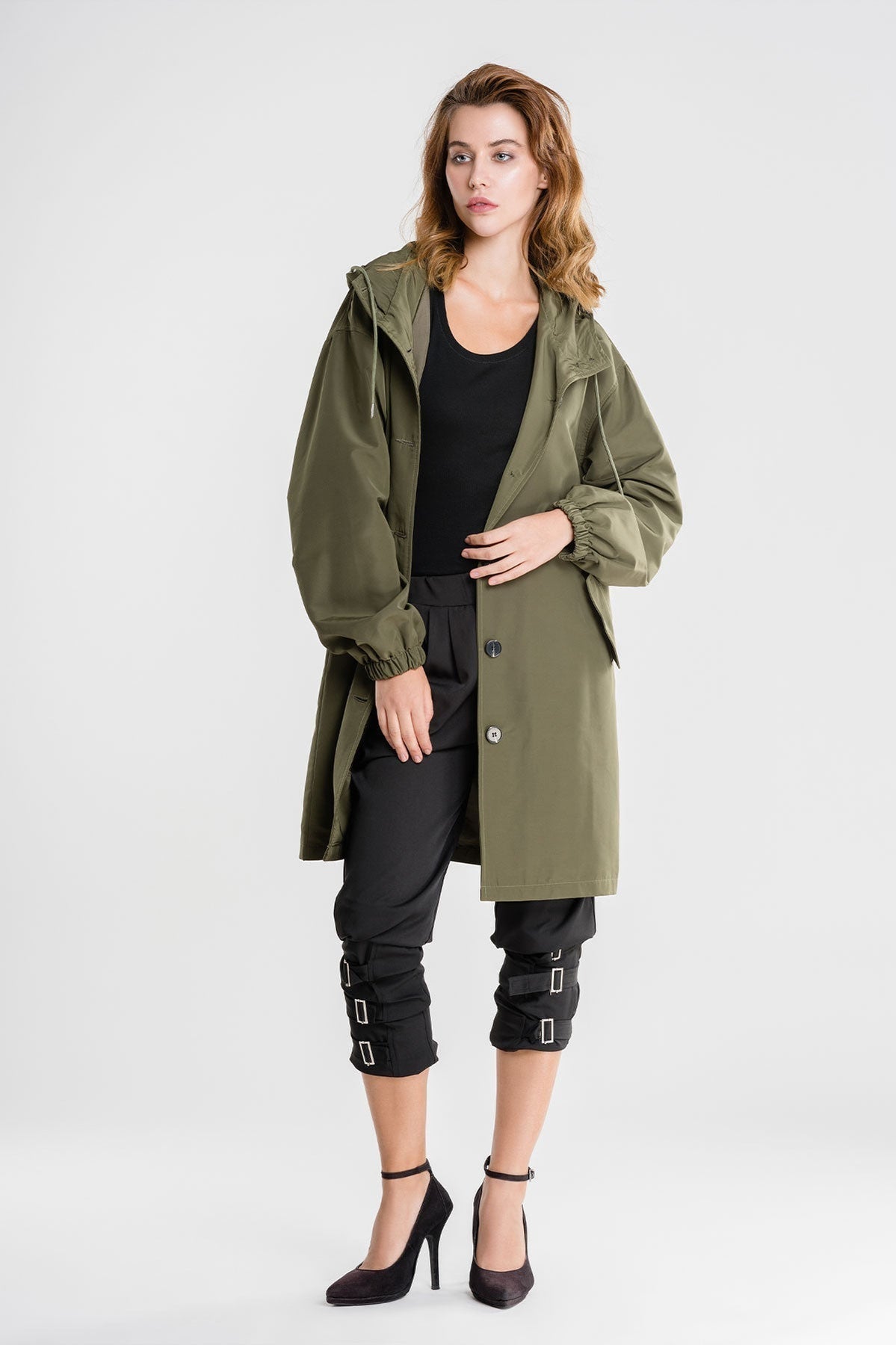 Giacca Antipioggia Donna Traspirante con Cappuccio Outdoor
