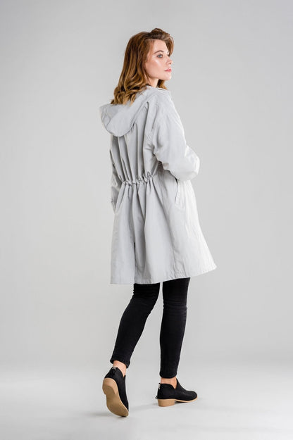 Giacca Antipioggia Donna Traspirante con Cappuccio Outdoor