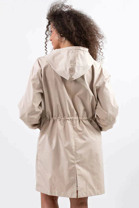 Giacca Antipioggia Donna Traspirante con Cappuccio Outdoor