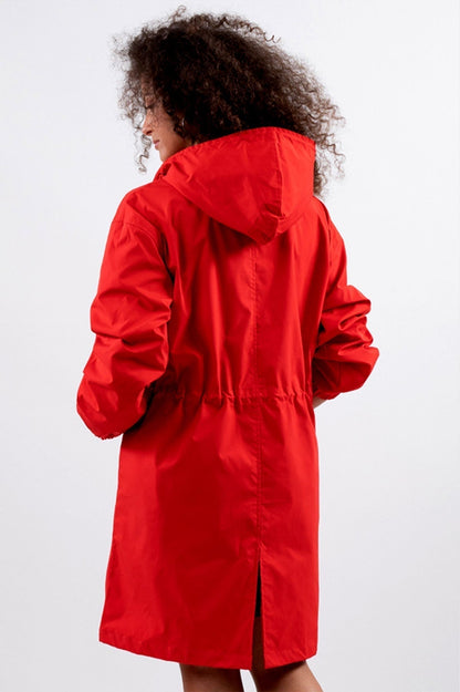 Giacca Antipioggia Donna Traspirante con Cappuccio Outdoor