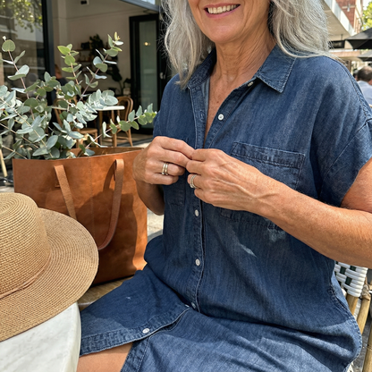 Abito Denim Donna Casual Stampa