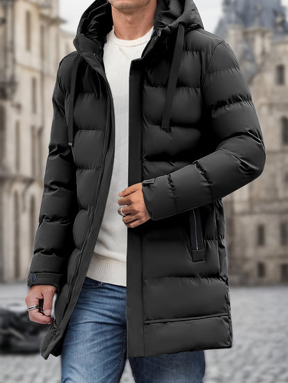 Giacca Invernale Uomo Cotone con Cappuccio e Tasche Large