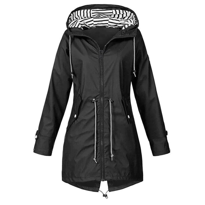 Giacca Antipioggia Donna con Cappuccio Impermeabile Outdoor - Brentozzi