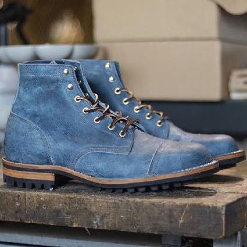 Scarpe Stringate Uomo Altezza Caviglia Suola Antiscivolo