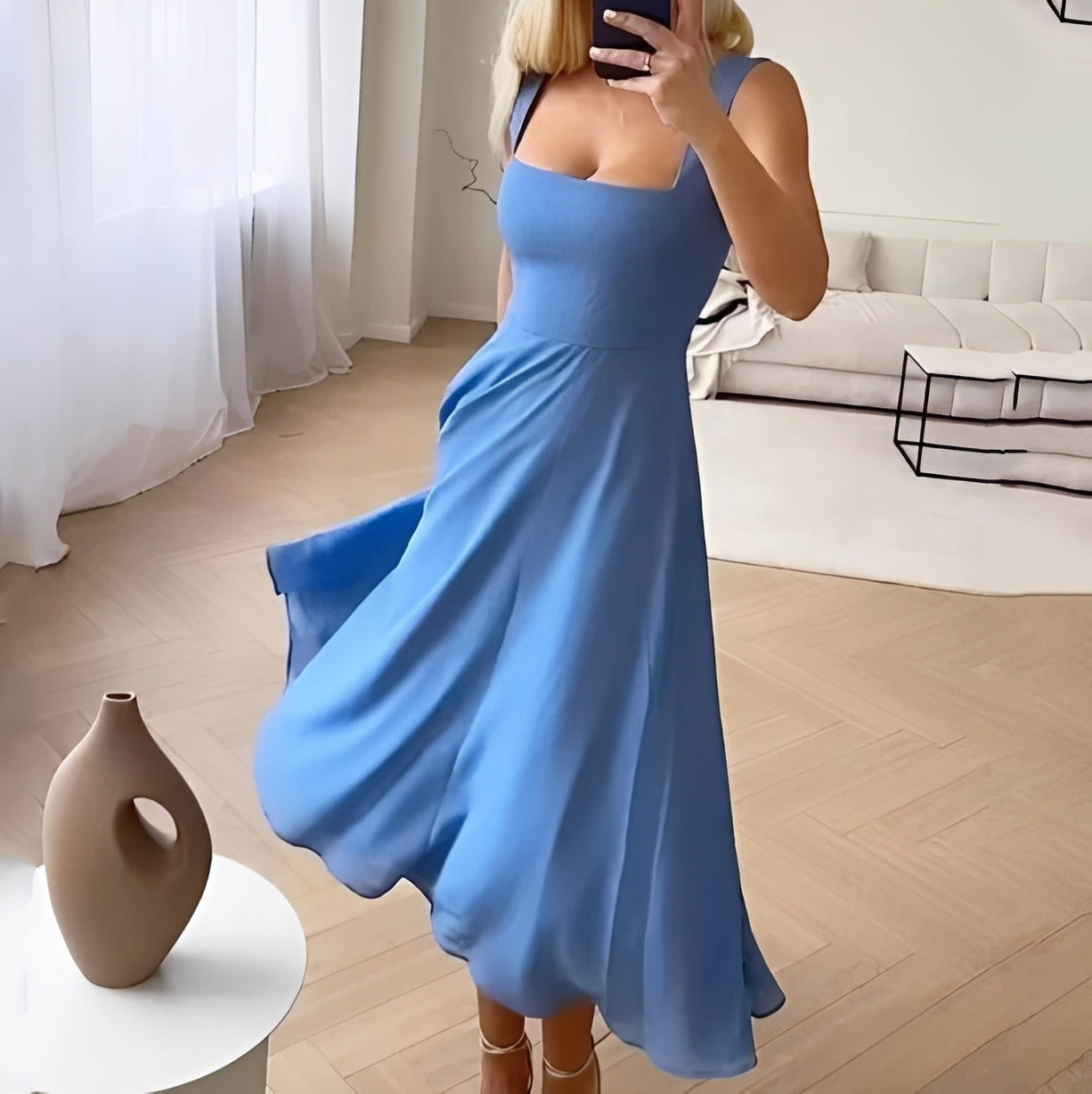 Abito Smanicato Donna Stile Casual