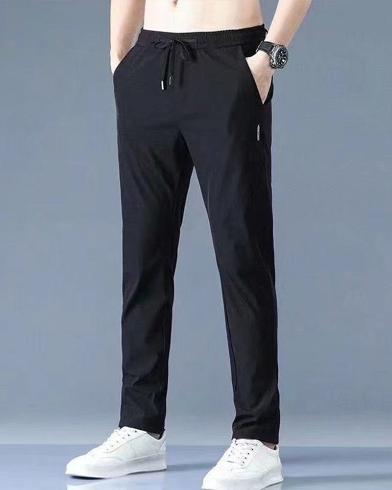 Pantaloni Uomo Tessuto Lunghi Regular