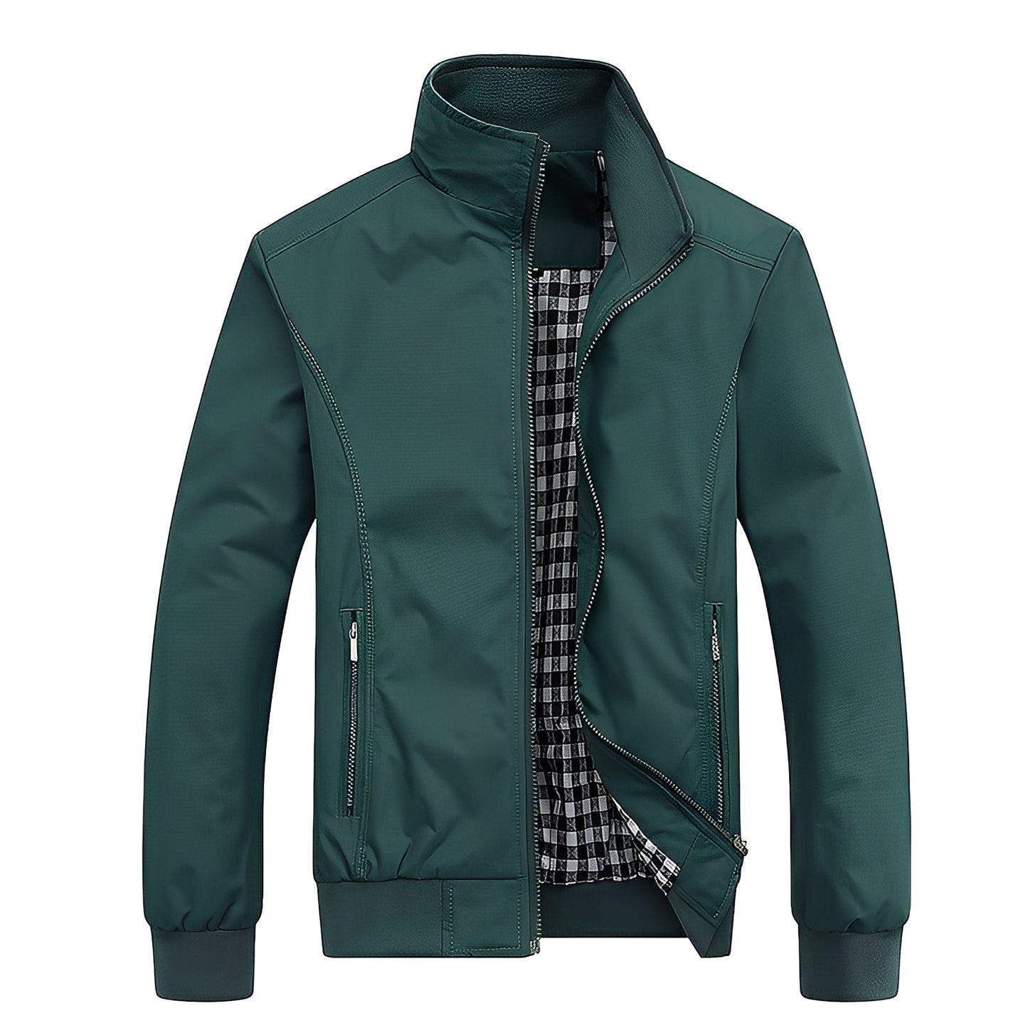 Giacca Uomo con Chiusura Lampo Moderna