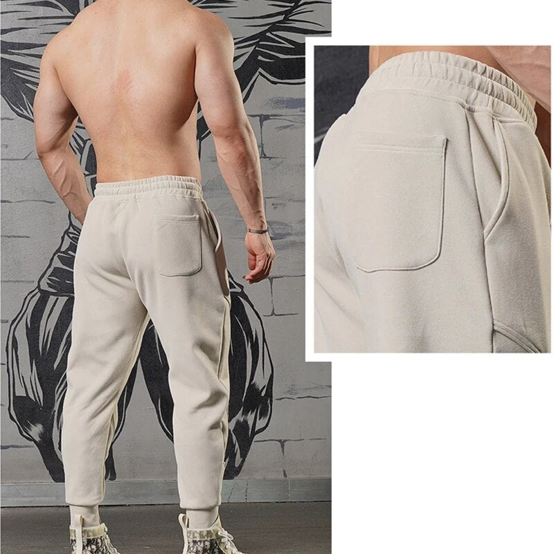 Pantaloni Jogging Uomo Fleece Leggero Cargo Taglio Tapered