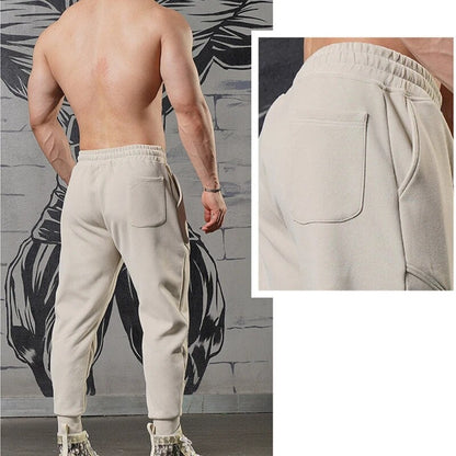 Pantaloni Jogging Uomo Fleece Leggero Cargo Taglio Tapered