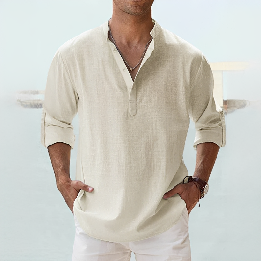 Camicia Uomo Estiva Stile Elegante Manica Lunga - Brentozzi