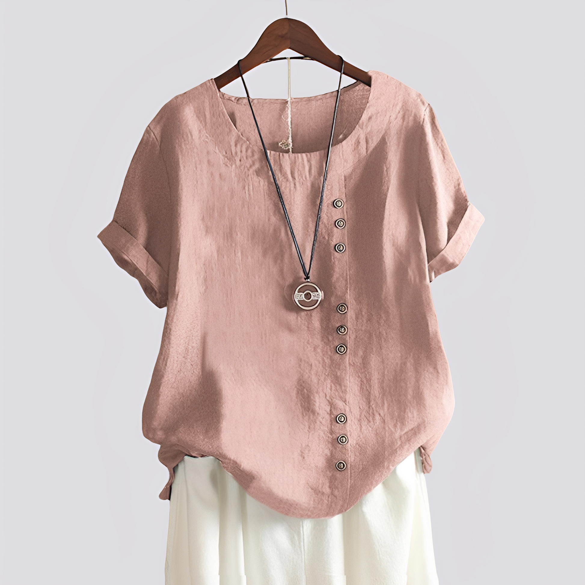 Camicia Donna Manica Corta Vestibilità Comoda - Brentozzi