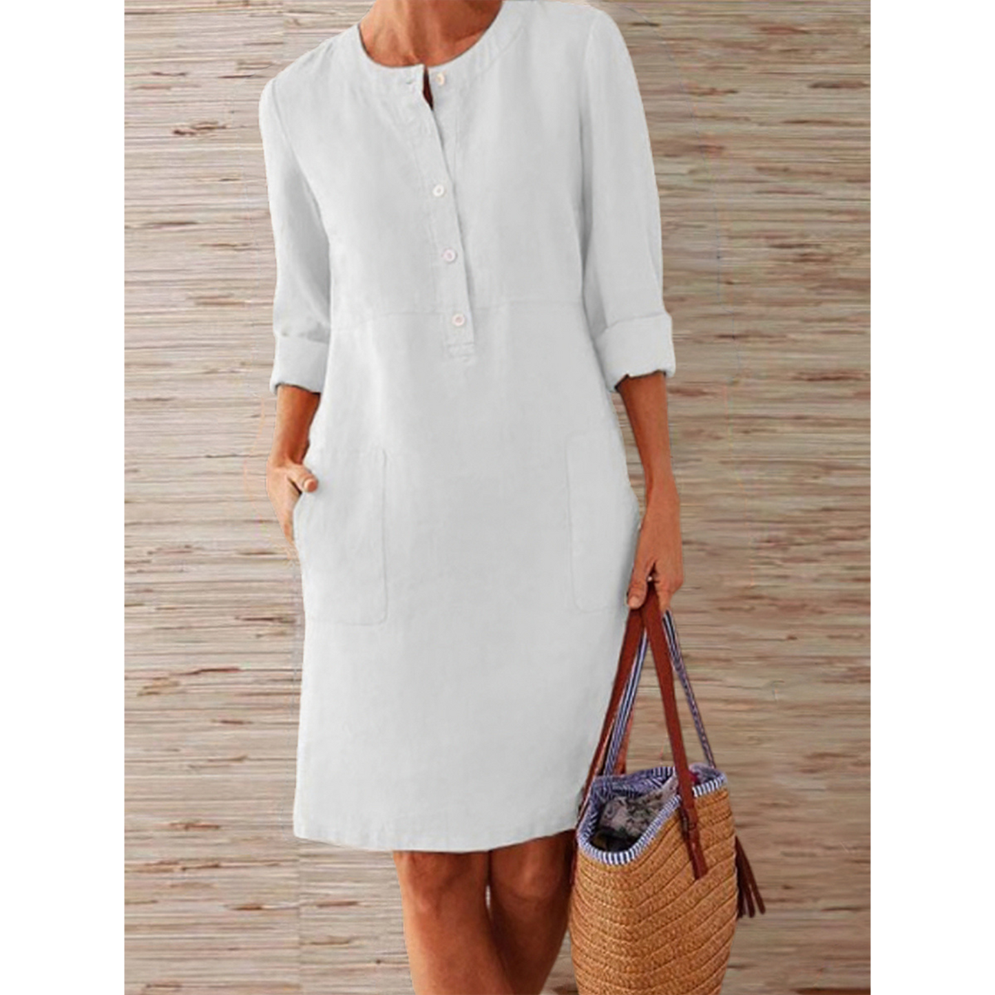 Abito Donna in Tessuto Leggero Vestibilità Classica