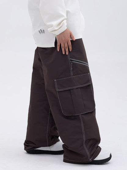 Pantaloni Donna Oversize Baggy con Tasche Cargo