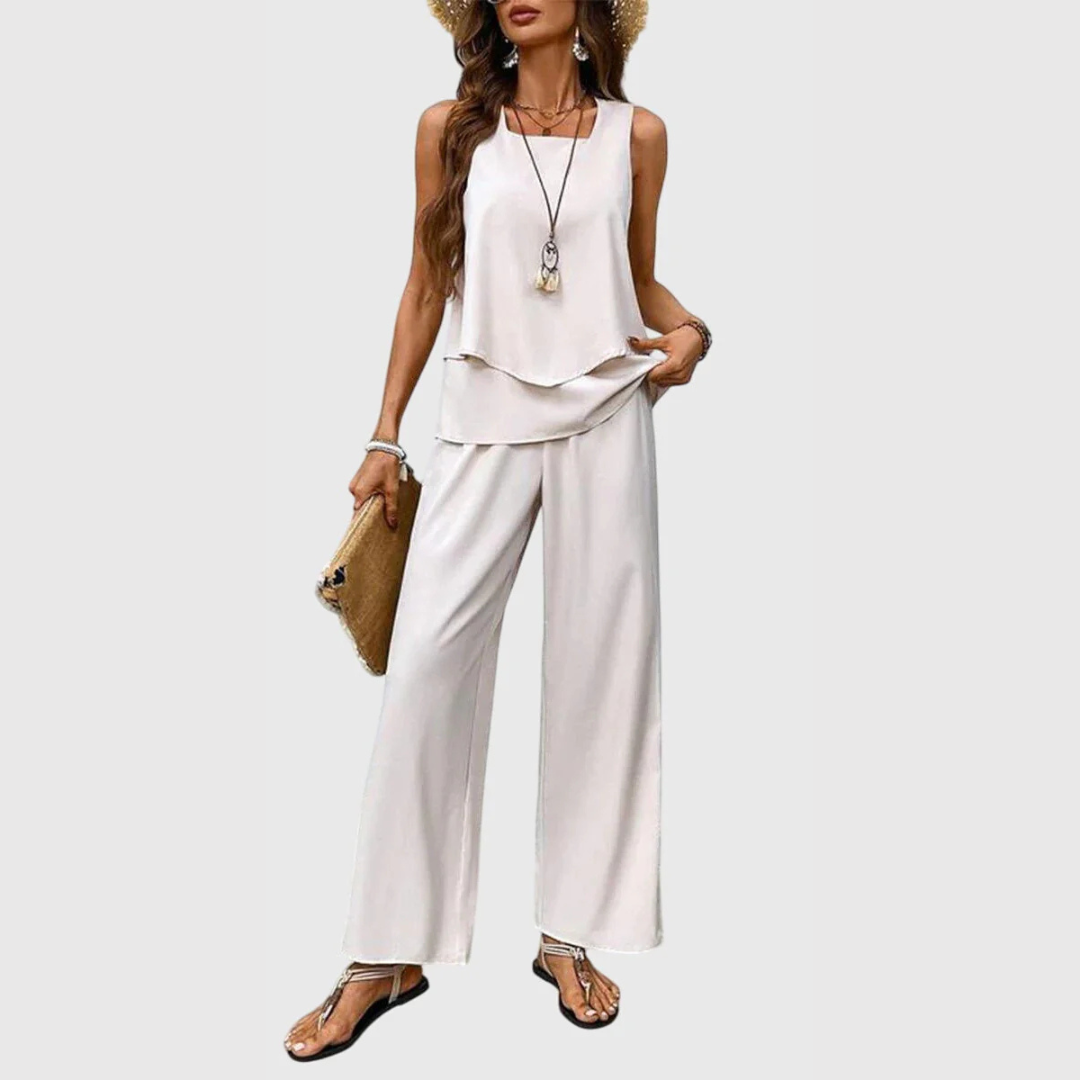 Completo Donna Pantaloni a Gamba Larga Set
