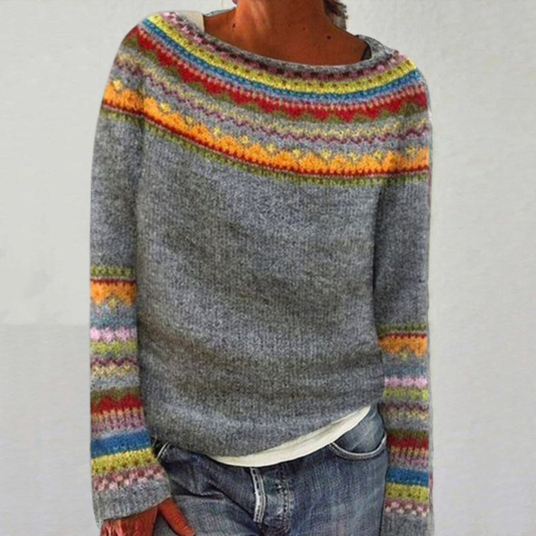 Maglione Donna in Maglia Grossa Girocollo Corto