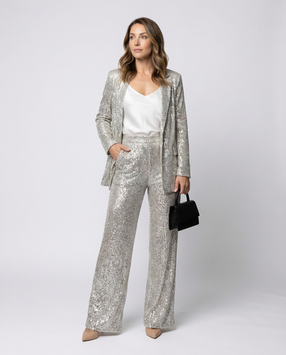 Completo Donna con Paillettes Vita Alta - Brentozzi