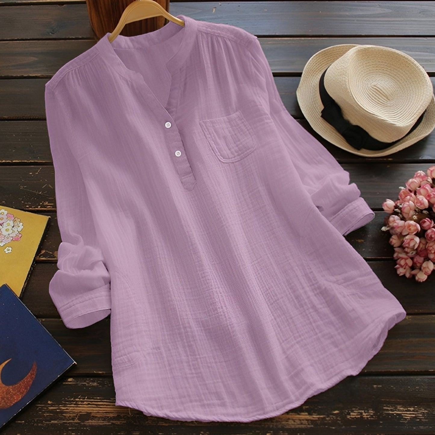 Blusa Donna Casual Comoda Manica Lunga