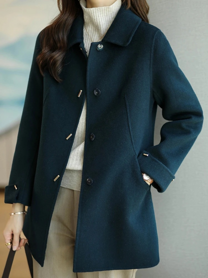 Trenchcoat Classico Donna in Tessuto Leggero Colletto a Punta