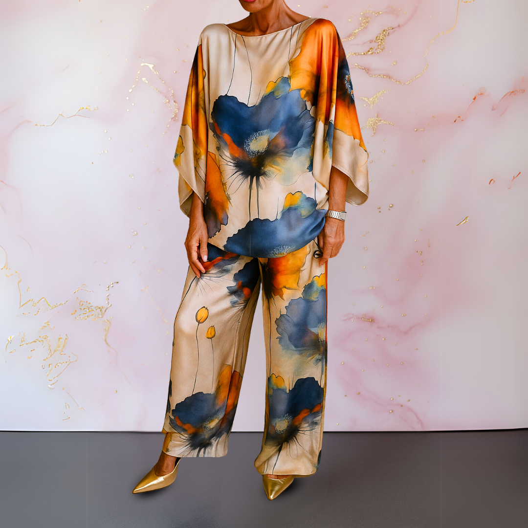 Completo Donna in Satin Due Pezzi Elegante - Brentozzi